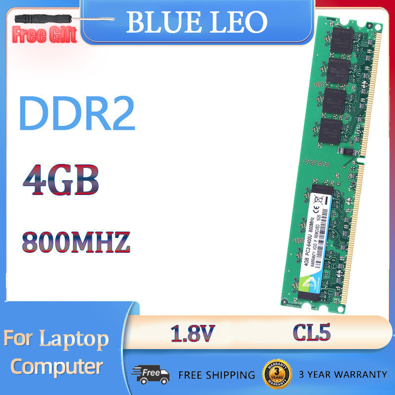 [พร้อมส่ง] Duomeiqi หน่วยความจําเดสก์ท็อป 4GB DDR2 800Mhz DIMM 2Rx4 PC2-6400 240Pin RAM CL5