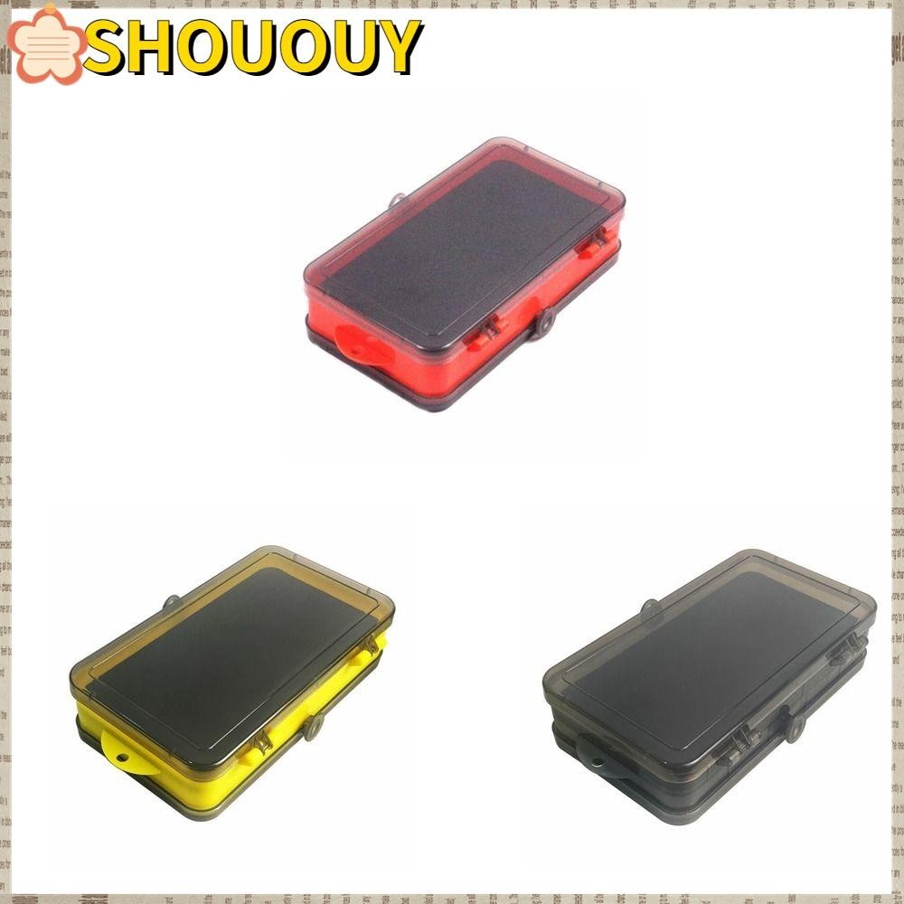 SHOUOUY กล่องเหยื่อตกปลาแบบพกพา กล่องเก็บอุปกรณ์ตกปลา แบ่งช่องเก็บของ ABS พกพาสะดวก