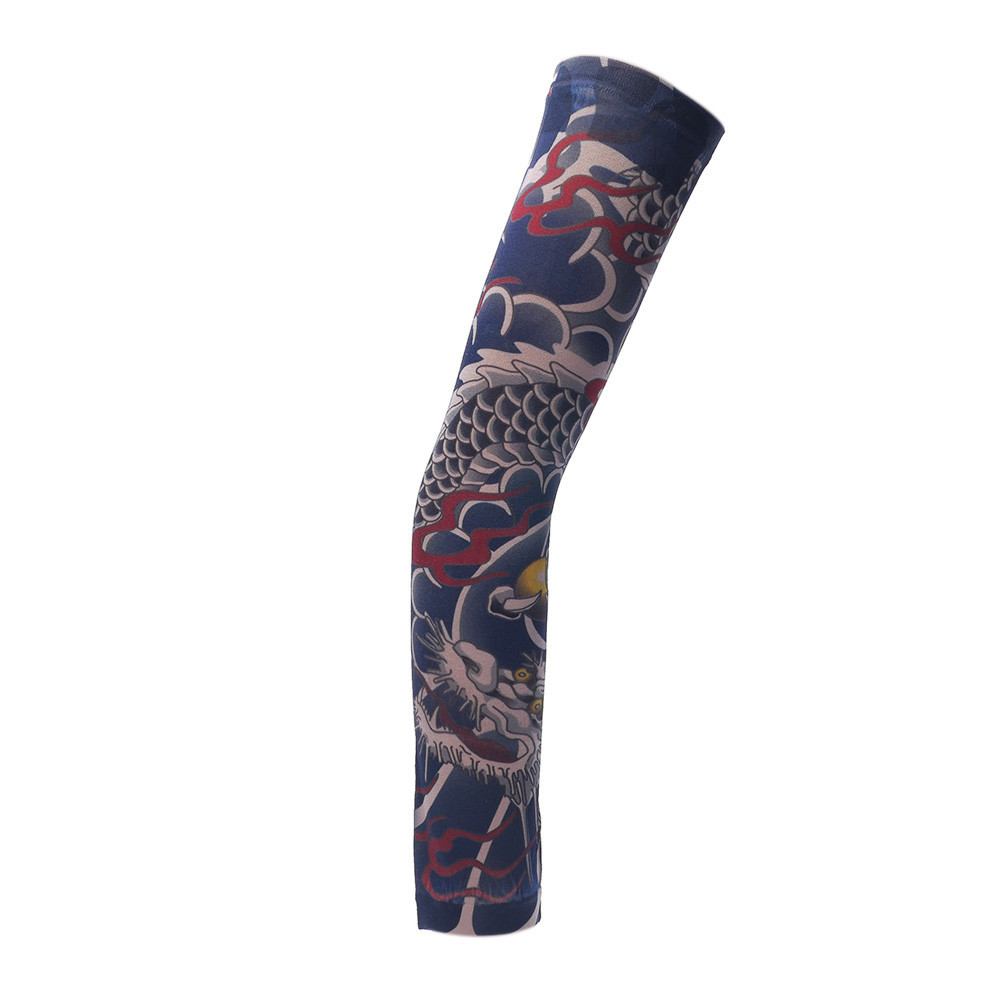 ปลอกแขน ลายรอยสักชั่วคราว รูปมงกุฎ หัวใจ กะโหลก เสือ และอื่นๆ - รูปที่ 6