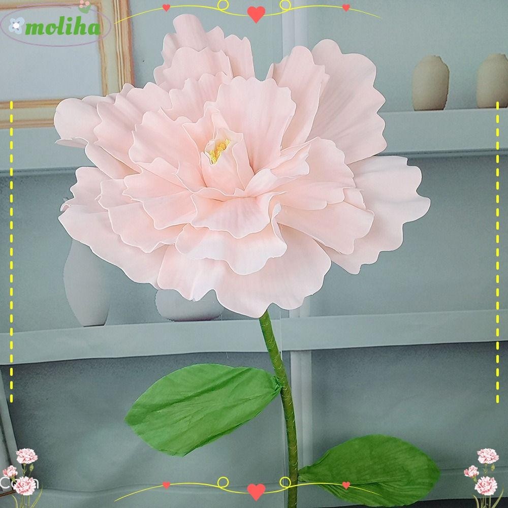 Moliha ดอกกุหลาบโฟม PE ขนาด 50 ซม. สําหรับตกแต่งเวที ปาร์ตี้ งานแต่งงาน