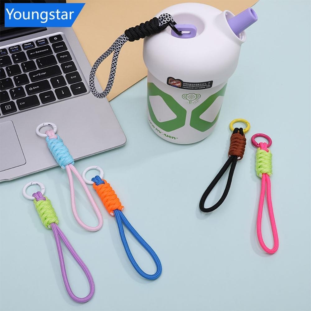 [ForeverYoung] พวงกุญแจเชือกถัก ป้องกันการสูญหาย สร้างสรรค์ แฟชั่นสําหรับผู้หญิง I1L8