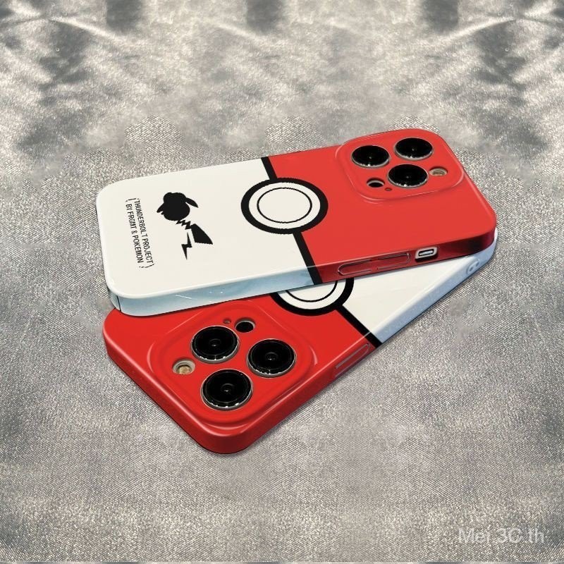 เคสโทรศัพท์มือถือแบบแข็ง ลายโปเกม่อน ปิกาจู สําหรับ iPhone15 TW3A - รูปที่ 4