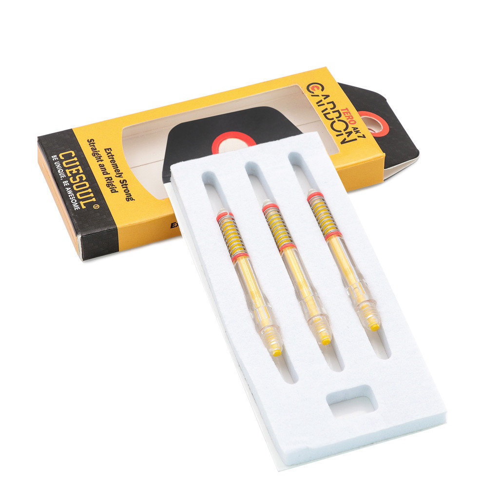 CUESOUL TOERO AK7 Carbon Dart Shafts/Stem Built-in Spring Telescopic-Yellow
