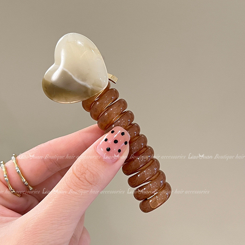 2024 สไตล์ใหม่ญี่ปุ่นเรียบง่ายฟองถักเปียหัวเชือกหญิงรักสายโทรศัพท์ผมแหวนผมหางม้าถักผมเครื่องมือที่มีประโยชน์ - รูปที่ 4