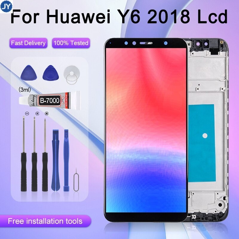 【พร้อมส่ง】อะไหล่หน้าจอสัมผัสดิจิทัล Lcd Y6 Prime 2018 สําหรับ Huawei Y6 2018 ATU L11 L21 L22 LX1 LX3 L31 L42