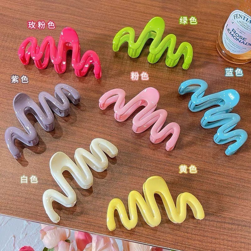 A946 กิ๊บหนีบผมคลื่น หลากสี สินค้าพร้อมส่งในไทย