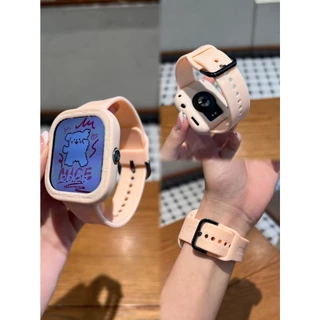 2 in 1 เคสซิลิโคน + สายรัดสําหรับ Xiaomi Redmi Watch 5 สมาร์ทวอท์ชสร้อยข้อมือแบบนุ่มสายรัดข้อมือสําหรับ Redmi Watch 4 อุปกรณ์เสริม