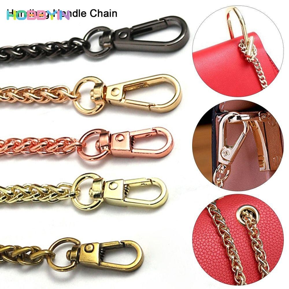 HOBBYIN สายโซ่โลหะอัลลอย แบบเปลี่ยน สําหรับกระเป๋า กระเป๋าสะพายไหล่ 120 ซม. DIY