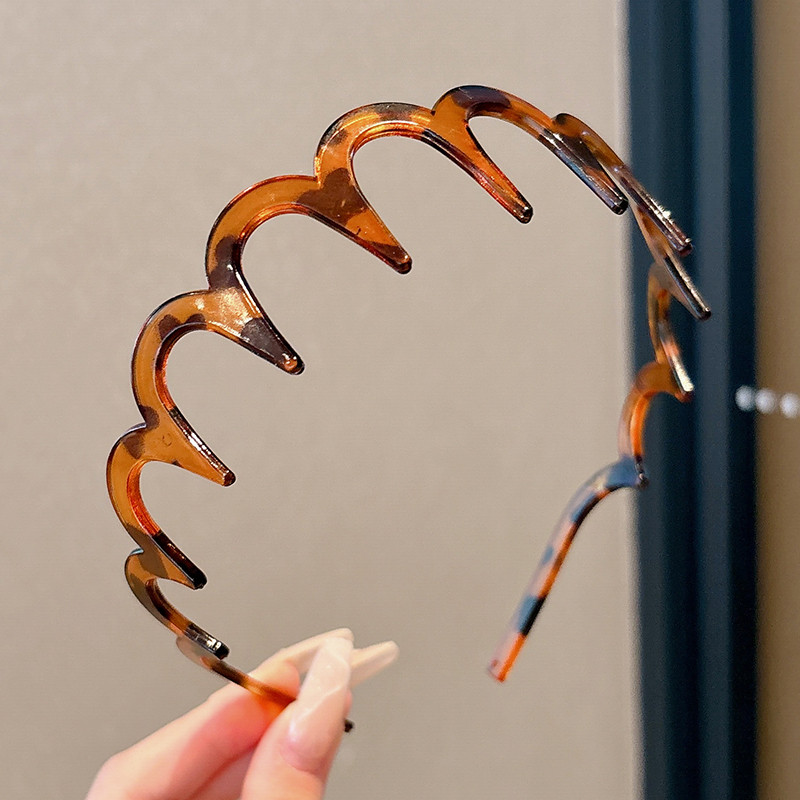 ยางรัดผมหยักแบบเรียบง่ายเกาหลีสําหรับผู้หญิง 2025 ที่คาดผมอเนกประสงค์ฤดูใบไม้ผลิ - รูปที่ 7