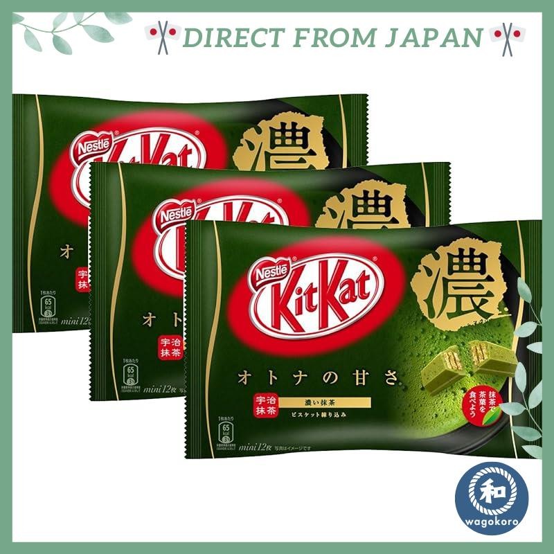 "KitKat Mini Adult Sweetness Rich Matcha 12 pieces x 3 bags"
"KitKat Mini Adult Sweetness Rich Match