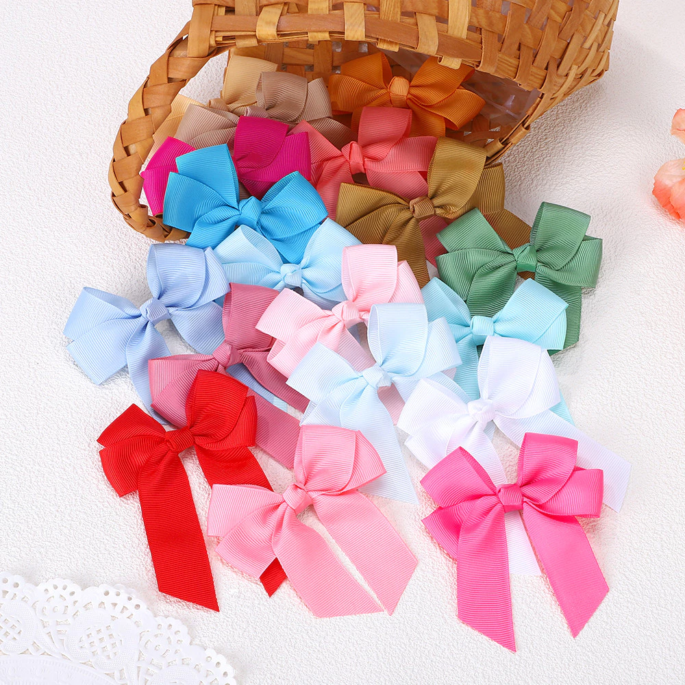 1pc 3.6 สีทึบ Bowknot กิ๊บติดผมสําหรับสาวคลาสสิก Bows Hairpins Barrettes Headwear เด็กอุปกรณ์เสริมผม