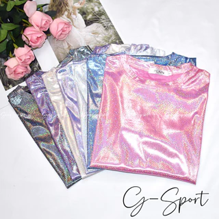 ผู้ใหญ่(หญิง) /เด็ก) พร้อมส่ง G-Spot (Xs-6XL) เสื้อกลิตเตอร์ สะท้อนแสง โฮโลแกรม เสื้องานโรงเรียน ตรีมอวกาศ โฮโลแกรม เ...