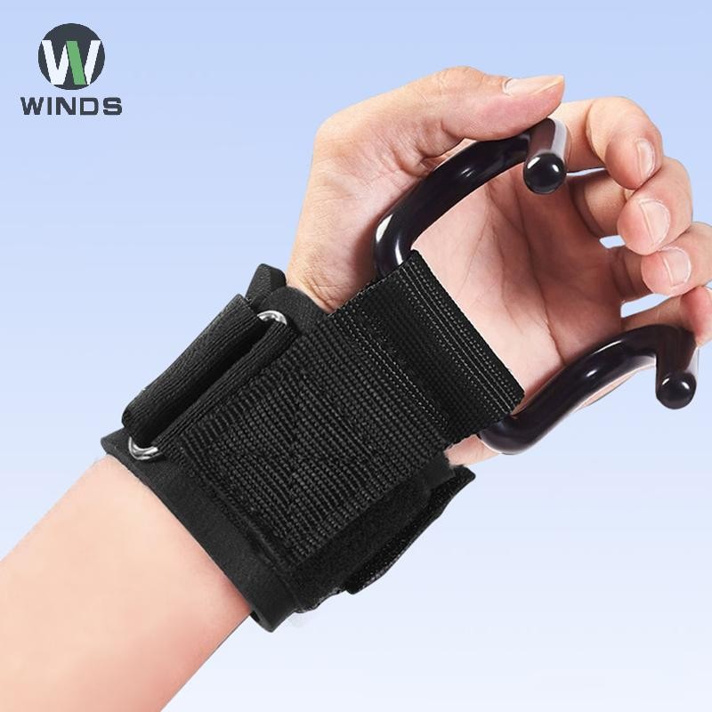 จาก ฟิตเนสยกน้ําหนักปาล์มยามดึงขึ้นตะขอข้อมือแถบแนวนอนอุปกรณ์กีฬาการฝึกความแข็งแรงมือช่วยตะขอ จาก