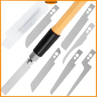 Mini Hand Saw ชุดเครื่องมือโลหะหัตถกรรมใบมีดเครื่องมือ 8 ใบมีดหัตถกรรม DIY Craft Hobby การสร้างแบบจําลองใบมีดสําหรับตัดต้นไม้ Limbs SHOPTKC8194