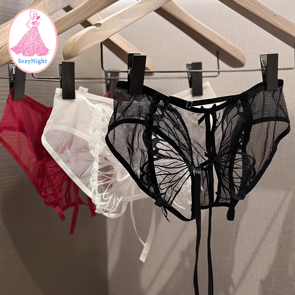 SexyNight 💞💞 กางเกงชั้นในเซ็กซี่ เปิดเป้า ตาข่าย ผีเสื้อ สิ่งล่อใจ ราคาถูก พร้อมส่งจากไทย