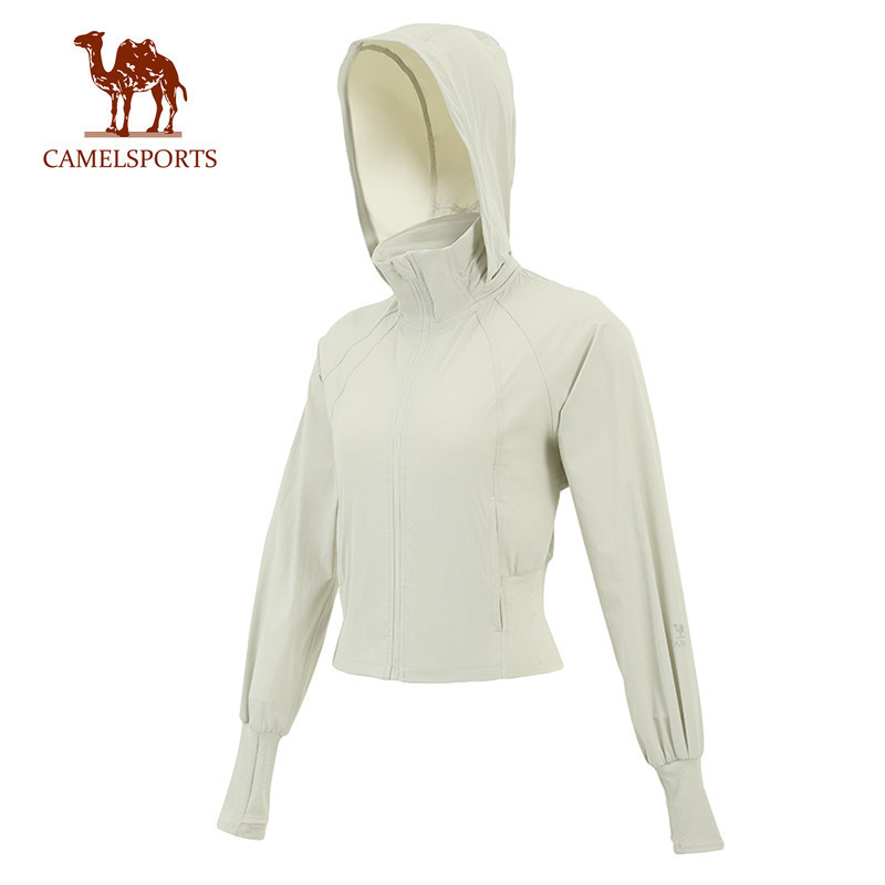 CAMEL SPORTS เสื้อแจ็กเก็ต กันแดด มีฮู้ด กันน้ํา ระบายอากาศ แห้งเร็ว น้ําหนักเบา สําหรับผู้หญิง