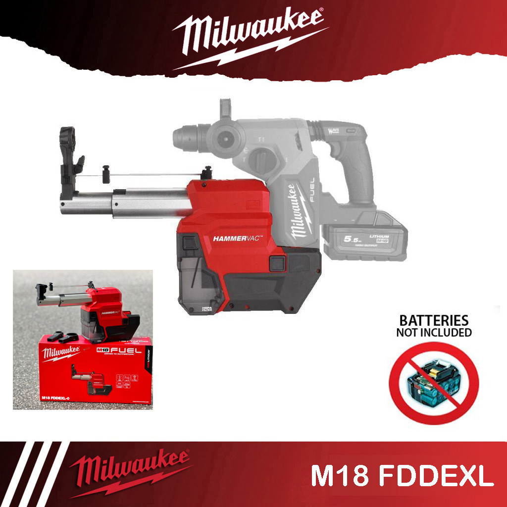 Milwaukee  รุ่น M18 FDDEXL-0 APJ - เครื่องดูดฝุ่น สำหรับสว่านโรตารี่ M18 FUEL 26 มม.(M18 FH และ M18 