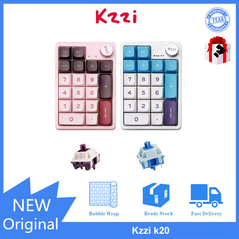 Kzzi k20 คีย์บอร์ดไร้สาย 3 โหมด