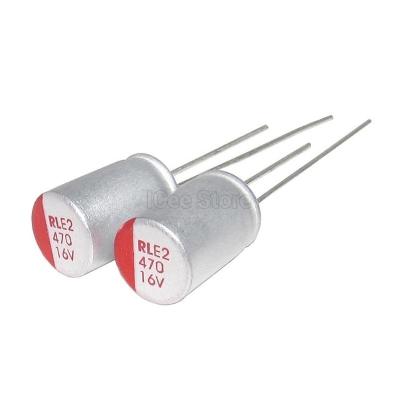 10 ชิ้น Solid Electrolytic Capacitor Super Low ESR DIP 6.3V 10V 16V 25V 35V 100UF 220UF 470UF 1000UF