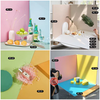 ฉากถ่ายรูปกระดานสีพื้น 1แผ่น2สี ถ่ายรูปสินค้า ถ่ายรูปอาหาร Professional Background Photography