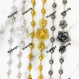 สร้อยสังวาลย์ เครื่องประดับตกแต่งชุดไทย มี 3 สีให้เลือก (ชุบ…