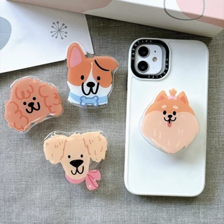 Griptok Acrylic ปอมๆ การ์ตูนติดหลังมือถือ ที่ติดโทรศัพท์ กริ๊บต็อกติดเคส