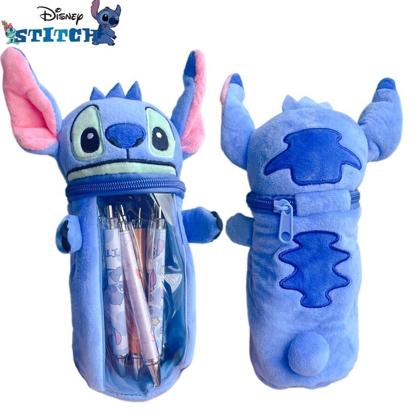 กระเป๋าเครื่องเขียน ปากกา ตุ๊กตาดิสนีย์ Stitch น่ารัก เหมาะกับของขวัญวันเกิด สําหรับเด็กผู้ชาย และเด็กผู้หญิง