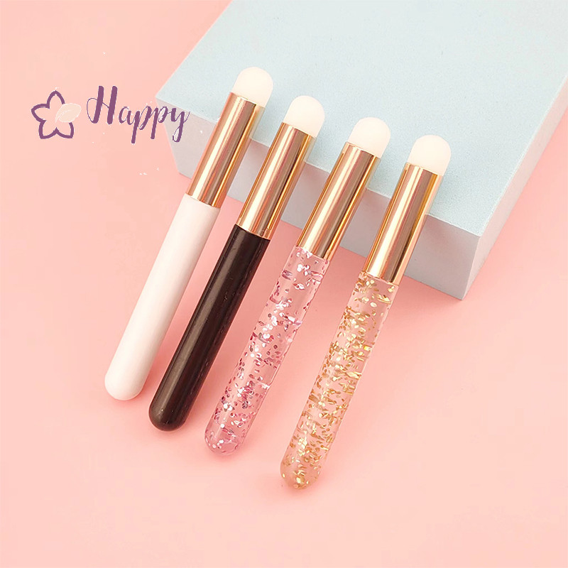 <Happybay> แปรงแต่งหน้า หัวกลม แปรงปัดแก้ม แปรงทาปาก แปรงทาลิป แปรงปัดแก้ม ขนาดเล็ก ลดราคา