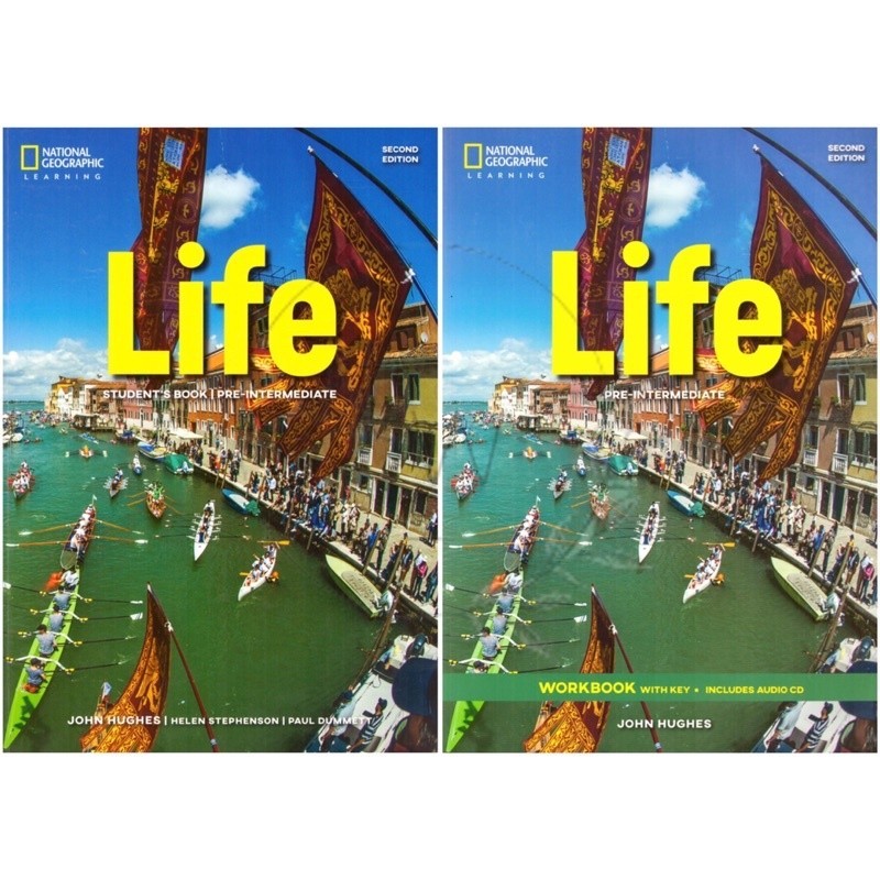 National Geographic Learning Life Second Edition Pre-Intermediate StudentMotions Book Workbook Audio