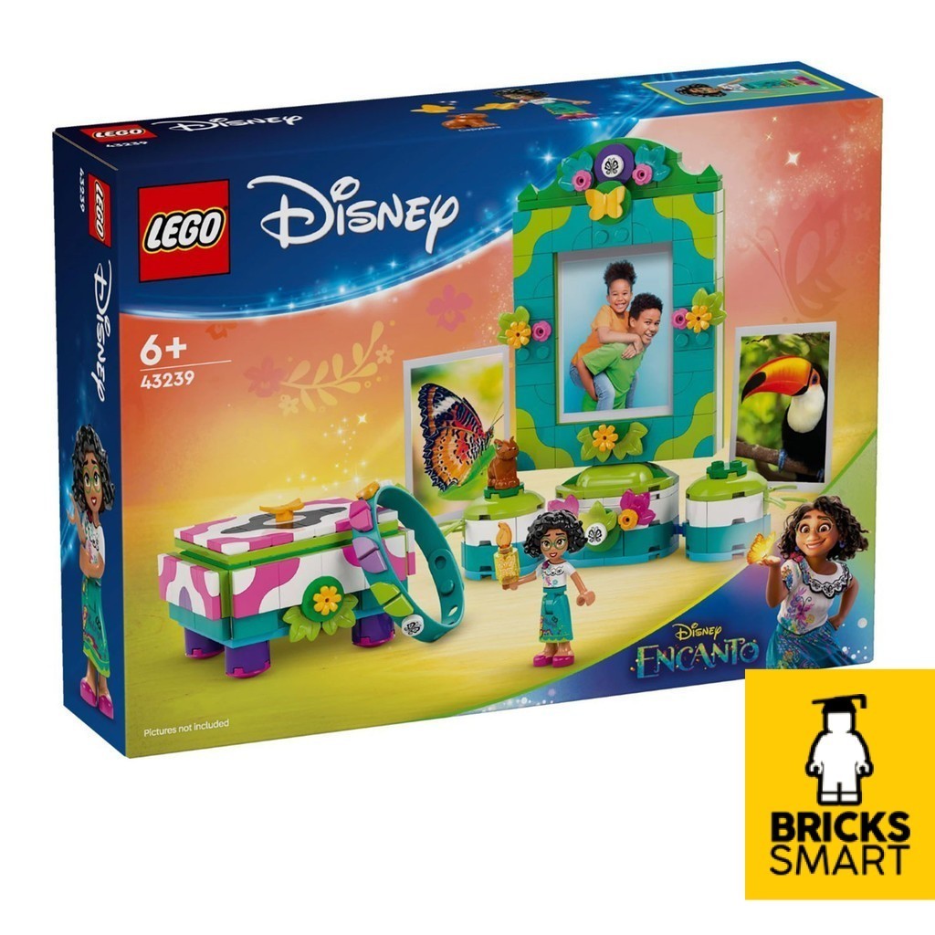 LEGO 43239 Disney Encanto Mirabels กรอบรูปและกล่องเครื่องประดับชุดของเล่นอาคาร (334 ชิ้น)