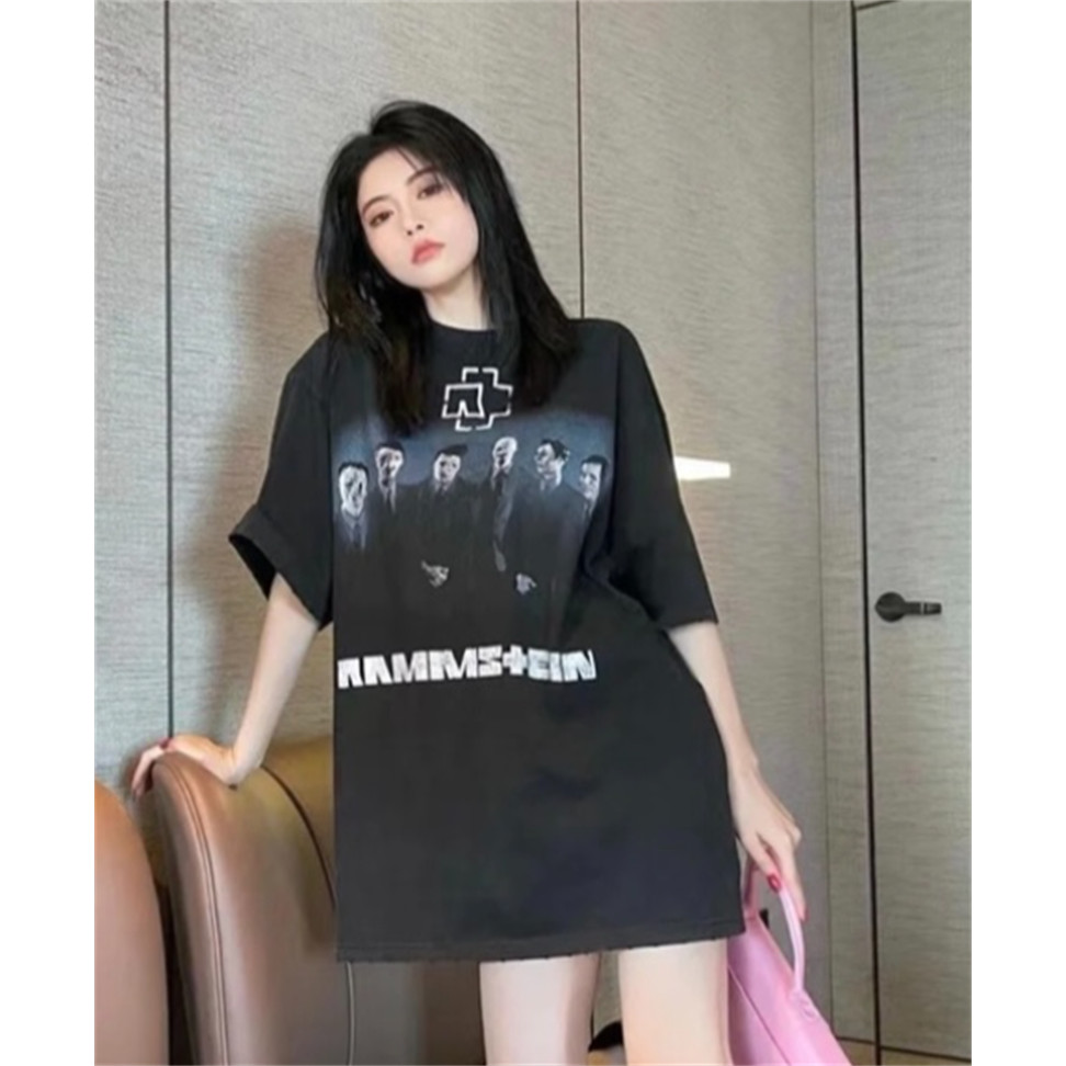 Street แฟชั่นผู้ชายและผู้หญิงผ้าฝ้ายเสื้อยืด German Chariots tshirt แขนสั้นเสื้อลําลอง Unisex