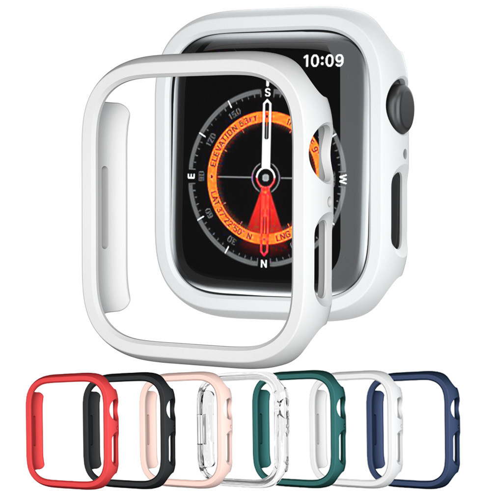 เคสนาฬิกาข้อมือ PC แบบแข็ง ผิวด้าน กันกระแทก สําหรับ Apple Watch 45 มม. 41 มม. 40 มม. 44 มม. iWatch Series 9 8 7 6 5 SE 4