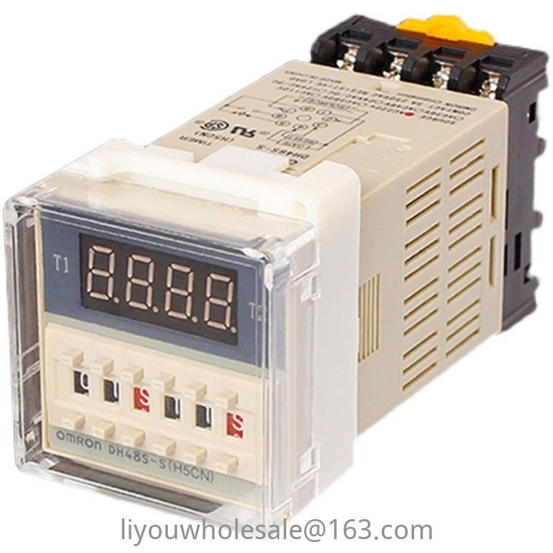 Omron รีเลย์ควบคุมเวลาดิจิทัล DH48S-S DH48S-2Z DH48S-1Z DC24V (พร้อมฐาน)