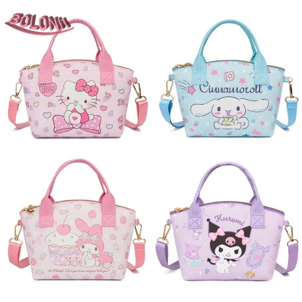 Bo กระเป๋าสะพายข้าง หนัง PU ลายการ์ตูน My Melody KT Cat Kuromi อินเทรนด์ สําหรับสตรี