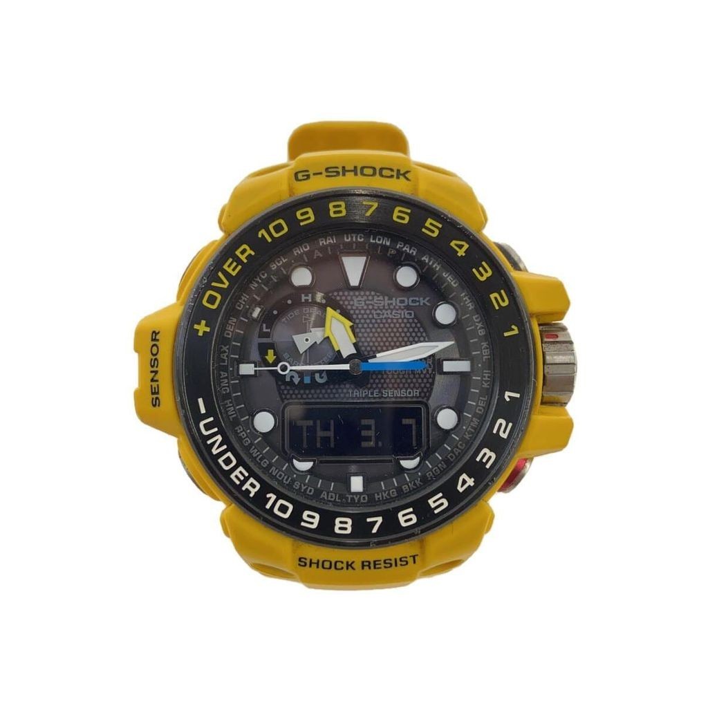 CASIO Wrist Watch Gulfmaster Yellow Men's Direct from Japan Secondhand