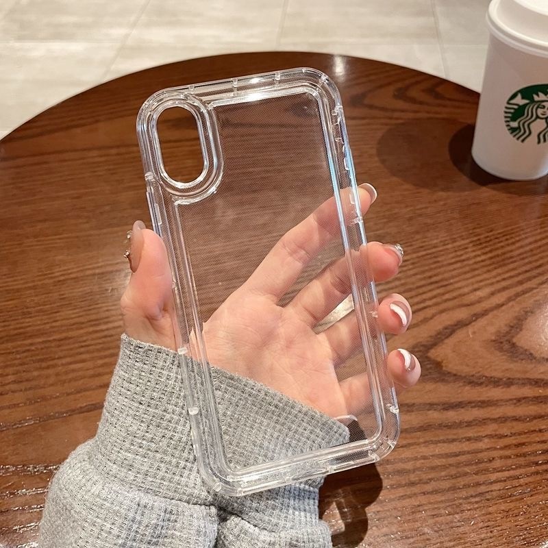 กันกระแทก เคสใสสำหรับไอโฟน Case For iPhone 11 12 13 14 15 Pro Max 7 8 Plus XR XS MAX X 6 6s SE 2020 ทีพียูอ่อน กรณี