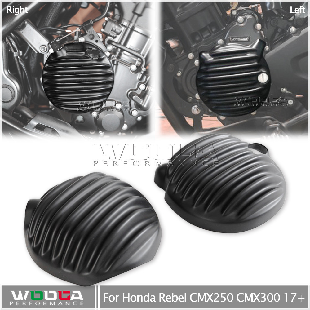 ฝาครอบเครื่องยนต์รถจักรยานยนต์ ด้านข้าง อุปกรณ์เสริม สําหรับ HONDA Rebel CMX 300 250 CMX300 CMX250 Diablo