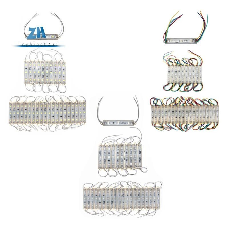 5050 SMD 3 LED โมดูลสายไฟ LED กันน้ํา DC 12V