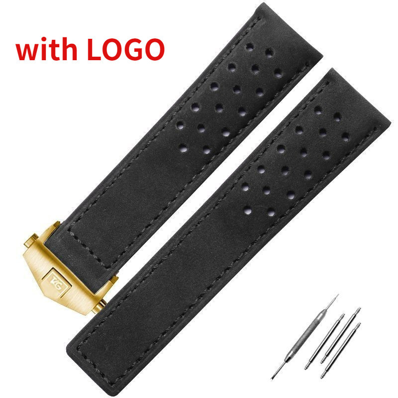 20 มม.22 มม.24 มม.VINTAGE Cowhide สายหนังสําหรับ TAG HEUER CARRERA Monaco Series นาฬิกา Wristbelt สี
