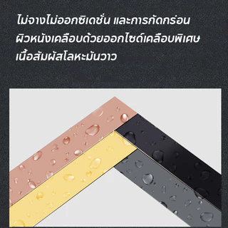 แผ่นสแตนเลสแท้ แบบเงา ยาว12M มีกาวในตัว ติดตั้งเองได้ง่าย วอลเปเปอร์ ตกแต่งบ้าน