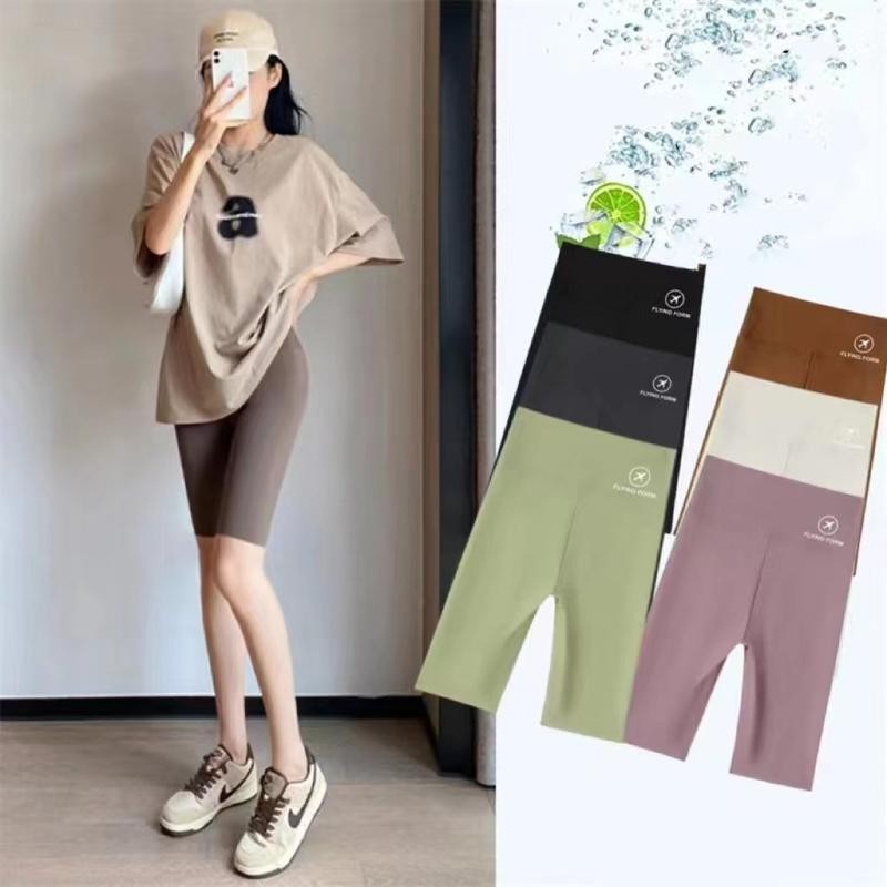 🌻🧸Grace🌻🧸 pmf005 กางเกงโยคะ กางเกงออกกำลังกายขาสั้น กางเกงขาสั้นโยคะ รัดรูป