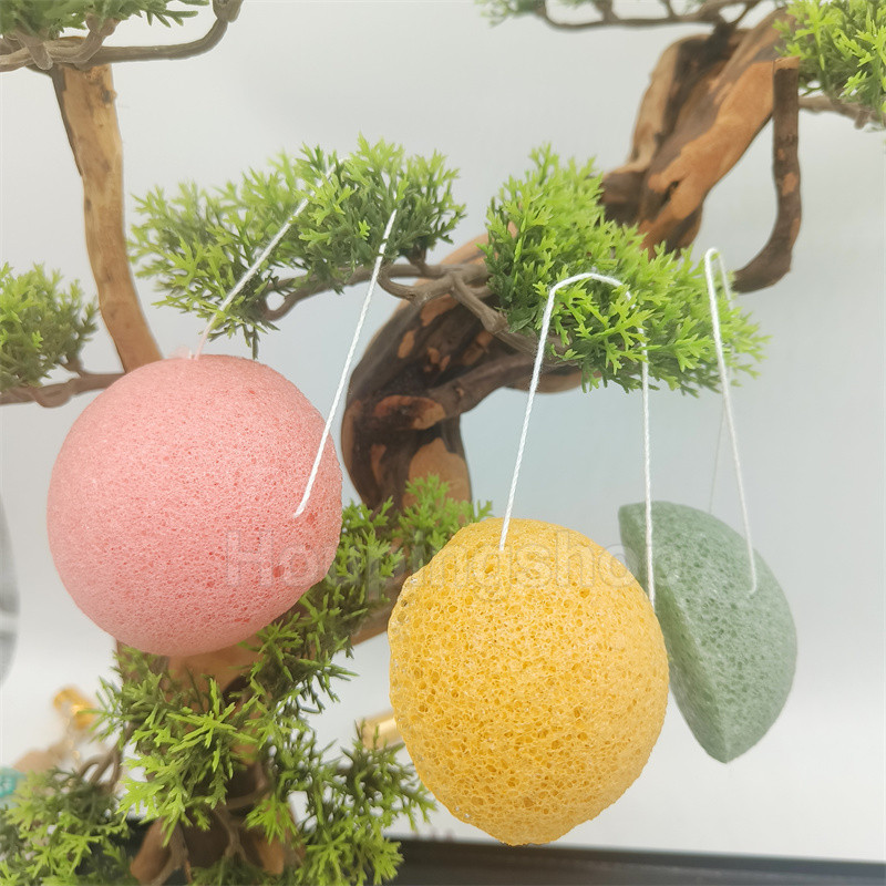 พัฟฟองน้ําไฟเบอร์ธรรมชาติ แบบนิ่ม สําหรับทําความสะอาดผิวหน้า - รูปที่ 2