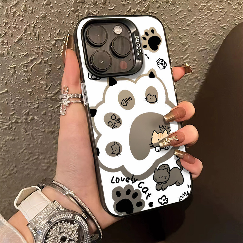 เคสโทรศัพท์มือถือ ซิลิโคนแข็ง กันกระแทก กันรอยกล้อง ลายกรงเล็บสัตว์ สําหรับ Iphone XSMAX 7 8 SE(2020) 15 12 11 13 14 Plus Pro Max X XS XR