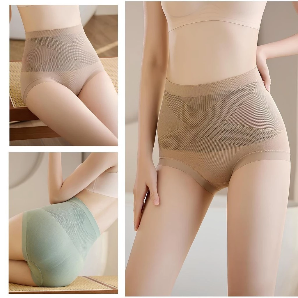 กางเกงชั้นใน เอวสูง เก็บพุง กางเกงในเก็บพุง Underwear ผู้หญิง เนื้อผ้านิ่ม สวมใส่สบาย เย็น ระบายอากาศ ยืดหยุ่นได้ดี
