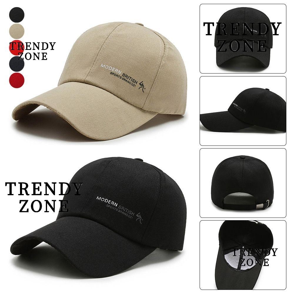 Trendyzone หมวกเบสบอล ปรับได้ พิมพ์ลายตัวอักษร ฤดูร้อน สําหรับผู้ชาย ผู้หญิง