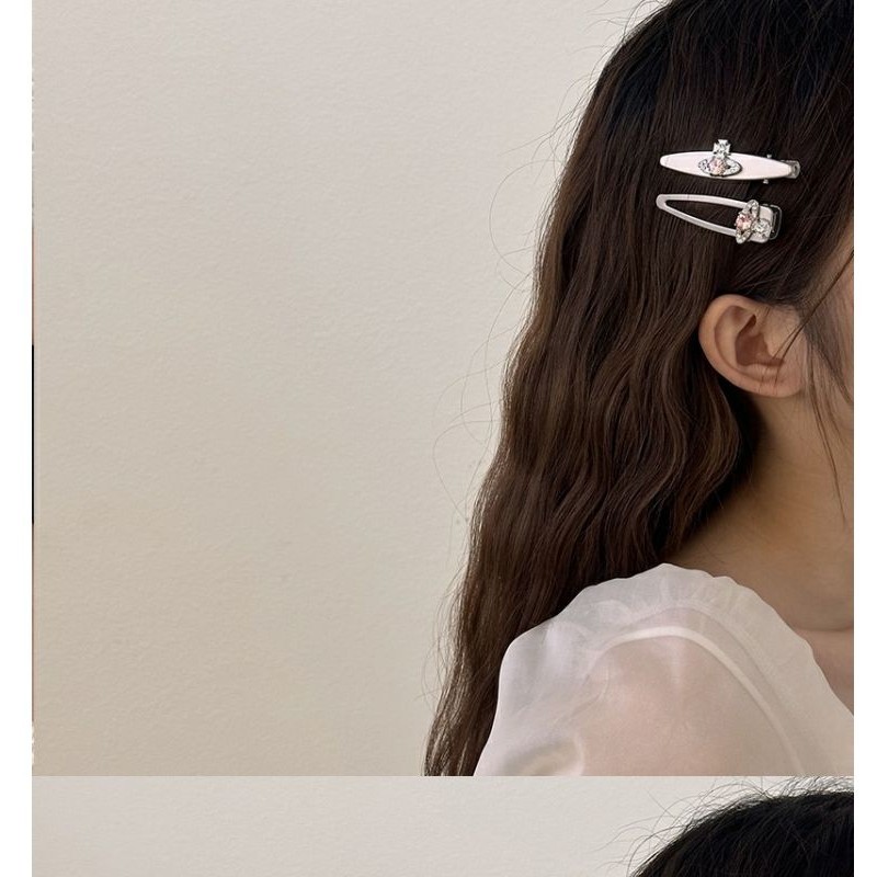 Vw Empress Dowager West Planet กิ๊บติดผมโลหะสาว ins ด้านข้าง Bangs คลิป Influencer ผมหัก Duckbill คลิป Headdress กิ๊บติดผม - รูปที่ 6