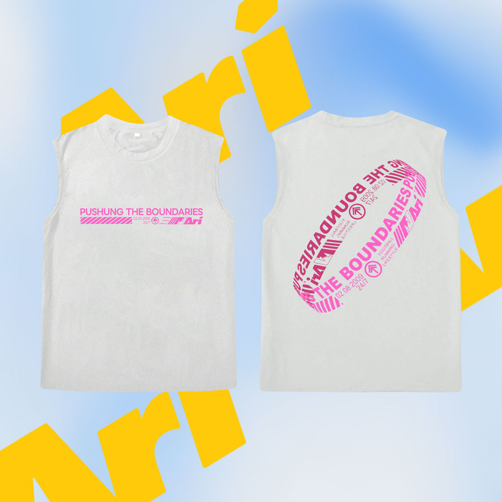 Ari เสื้อยืด ARI FOOTBALL เสื้อยืดแฟชั่นสองสี fashion sleeveless เสื้อยืด Ari football ยินดีต้อนรับ 