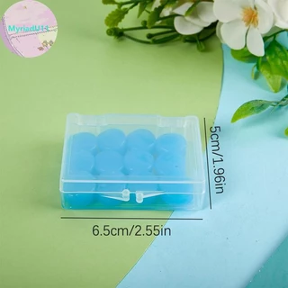Myriadu 12PCS ซิลิโคนหูปลั๊กซิลิโคนขี้ผึ้งปลั๊กอุดหูว่ายน้ํา Moldable ที่อุดหูลดเสียงรบกวน Cancelling Sleeping Protection TH