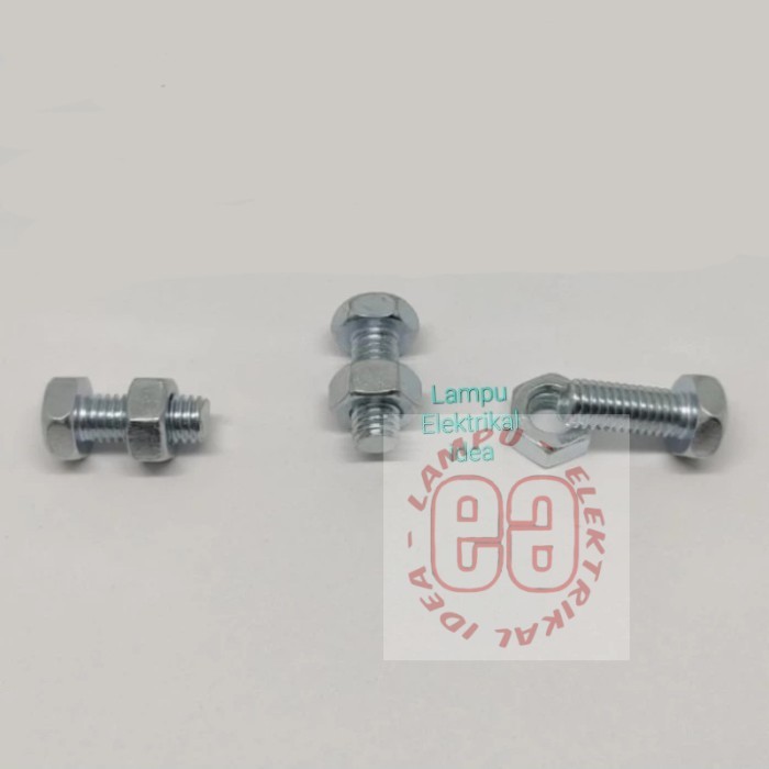 น็อตและโบลต์ 6 x 15 | M6 x 15 น็อตสังกะสีและโบลต์ | Bmp m6 x 15