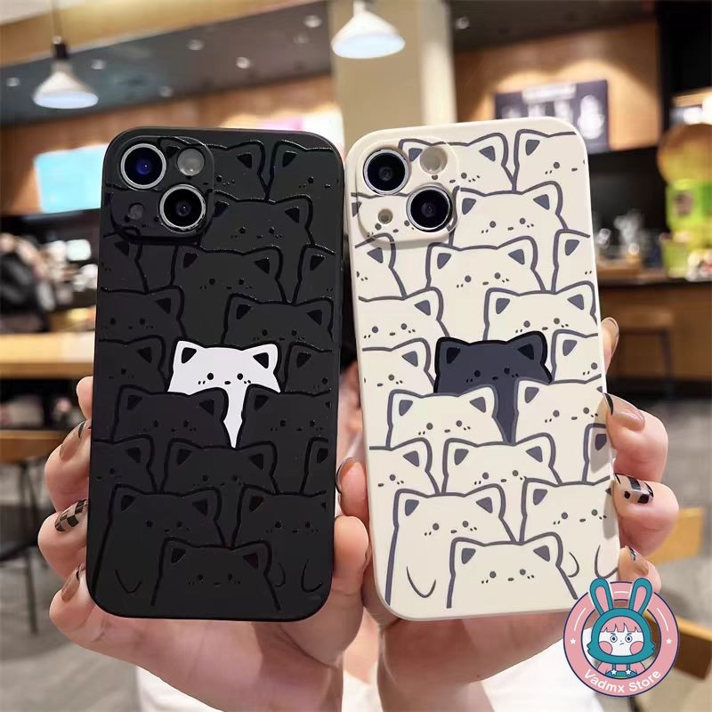 การ์ตูนตลกแมวดําเคสโทรศัพท์สําหรับVivo X60 X30 X27 X9 X9S X7 + Z1 Lite Z3X Z5X Z5 Z3 Z3i Y32T Y19 Y1